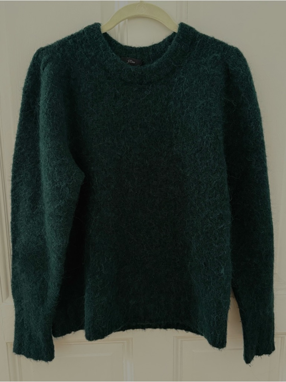 J. Crew Women's M Puff Sleeve Fuzzy Sweater